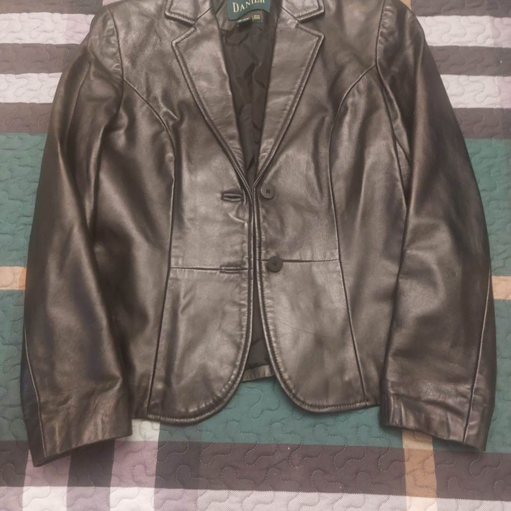Danier Black Leather Blazer